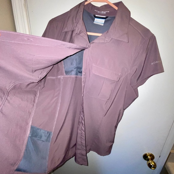 Columbia Omni-Shade Purple Size Large Shirt-SOLD - Picture 7 of 12